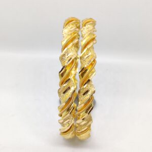 916 Gold Fancy Ladies Bangles