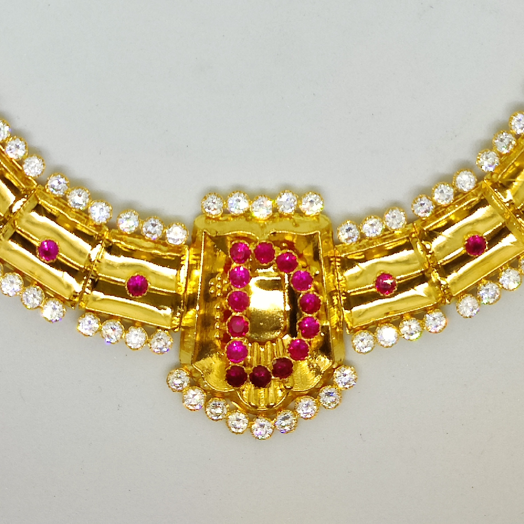 916 Gold Fancy Ladies Necklace - Image 2