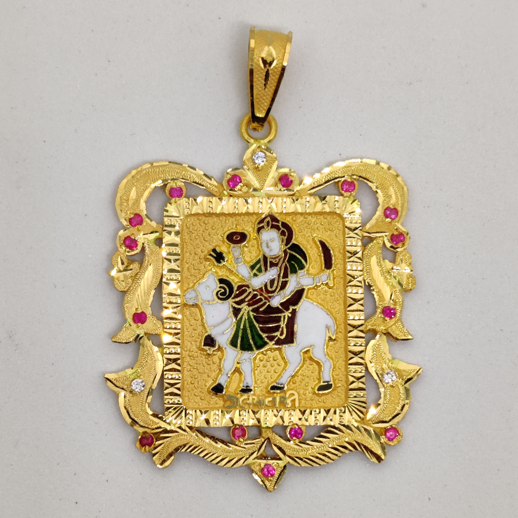 916 Gold Fancy Gent's Gel Maa Pandal