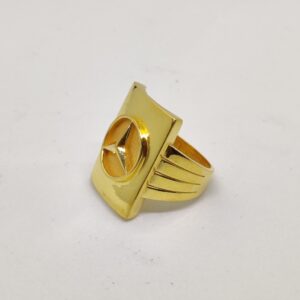 916 Gold Fancy Gent's Mercedes logon Ring