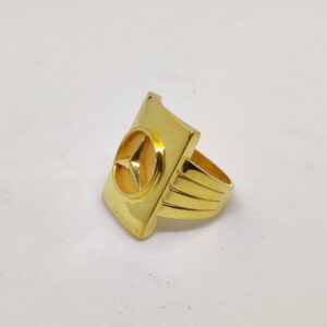 916 Gold Fancy Gent's Mercedes logon Ring