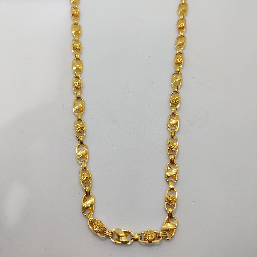 916 gold fancy gent's info italian chain - Image 3