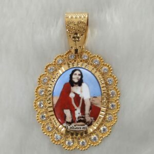 916 Gold Fancy Gent's Sonal Maa Photo Frame Pandal