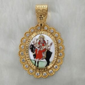 916 Gold Fancy Gent's Meladi Maa Photo Frame Pandal