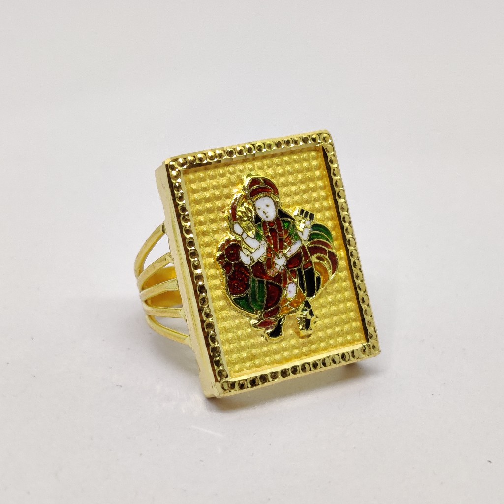 916 Gold Fancy Gent's Bahuchar Maa Ring