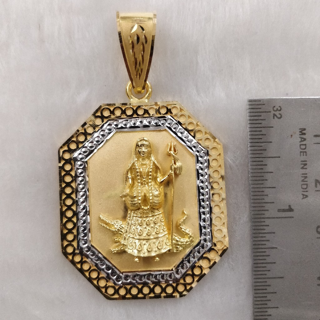 916 gold fancy gent's khodiyar maa pendant - Image 2