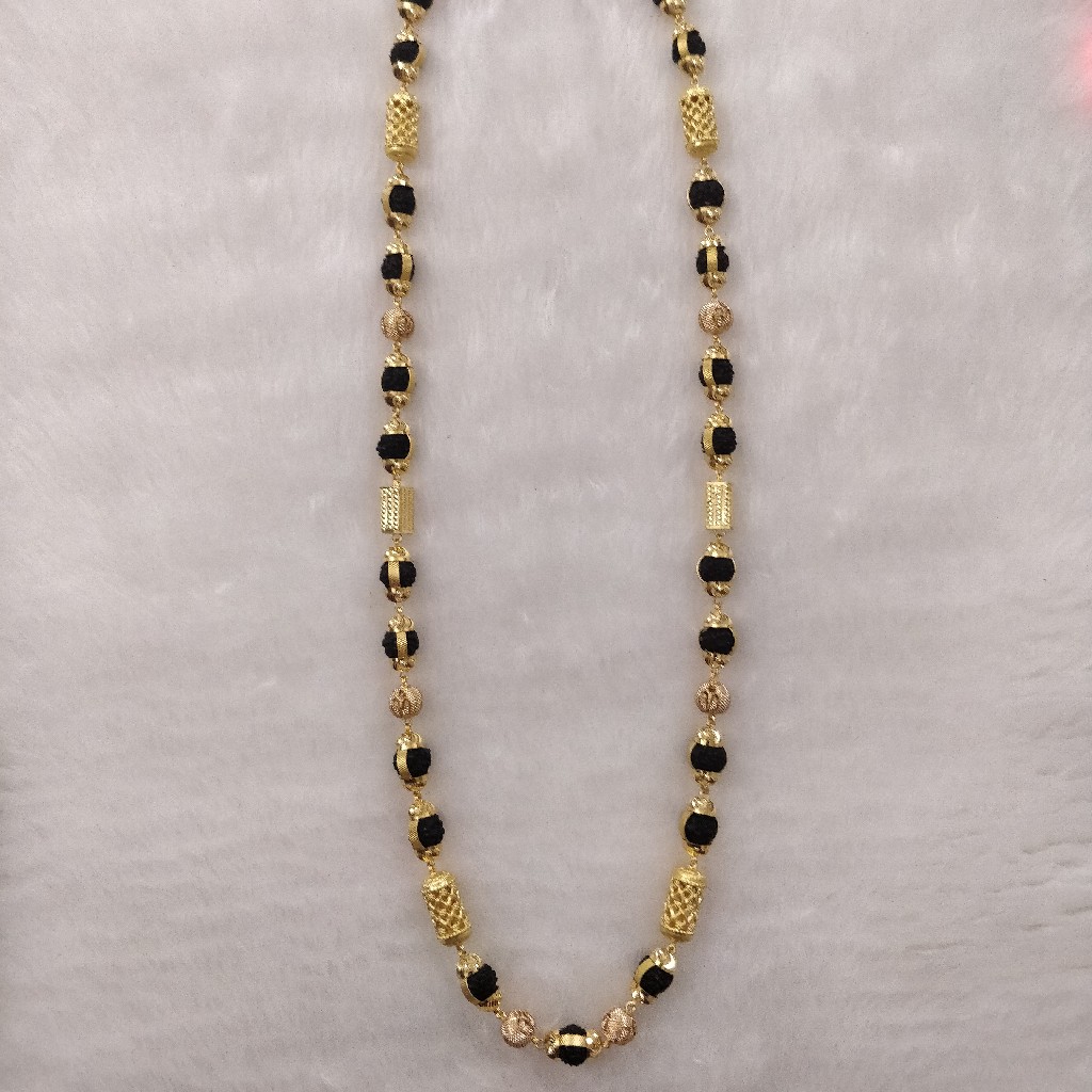916 Gold Fancy Gent's Rudraksh Mala