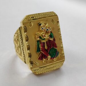 916 Gold Fancy Gent's Radha-krishnan Rings