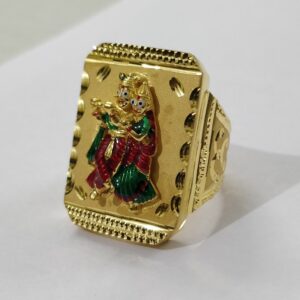 916 Gold Fancy Gent's Radha-krishnan Rings