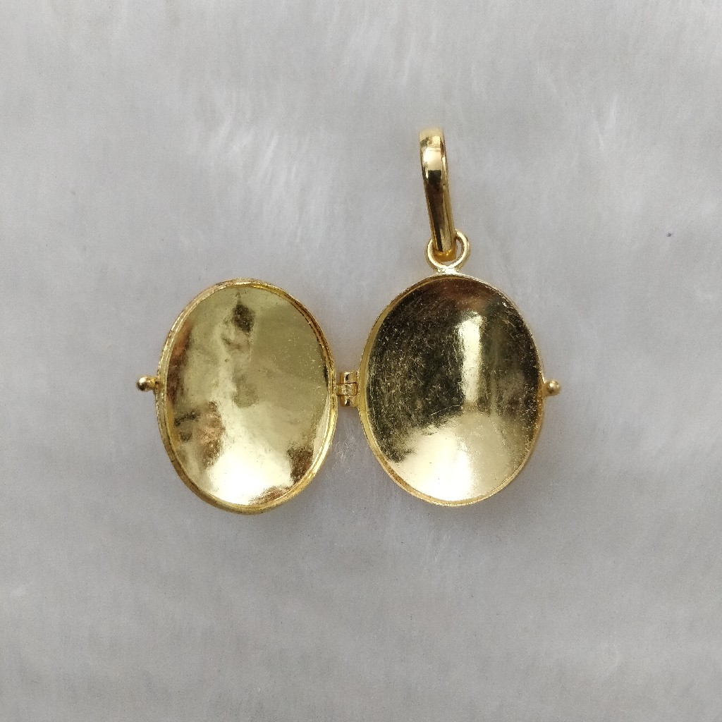 916 Gold Fancy Gent's Dabbi Pandal in oval shape - Image 3