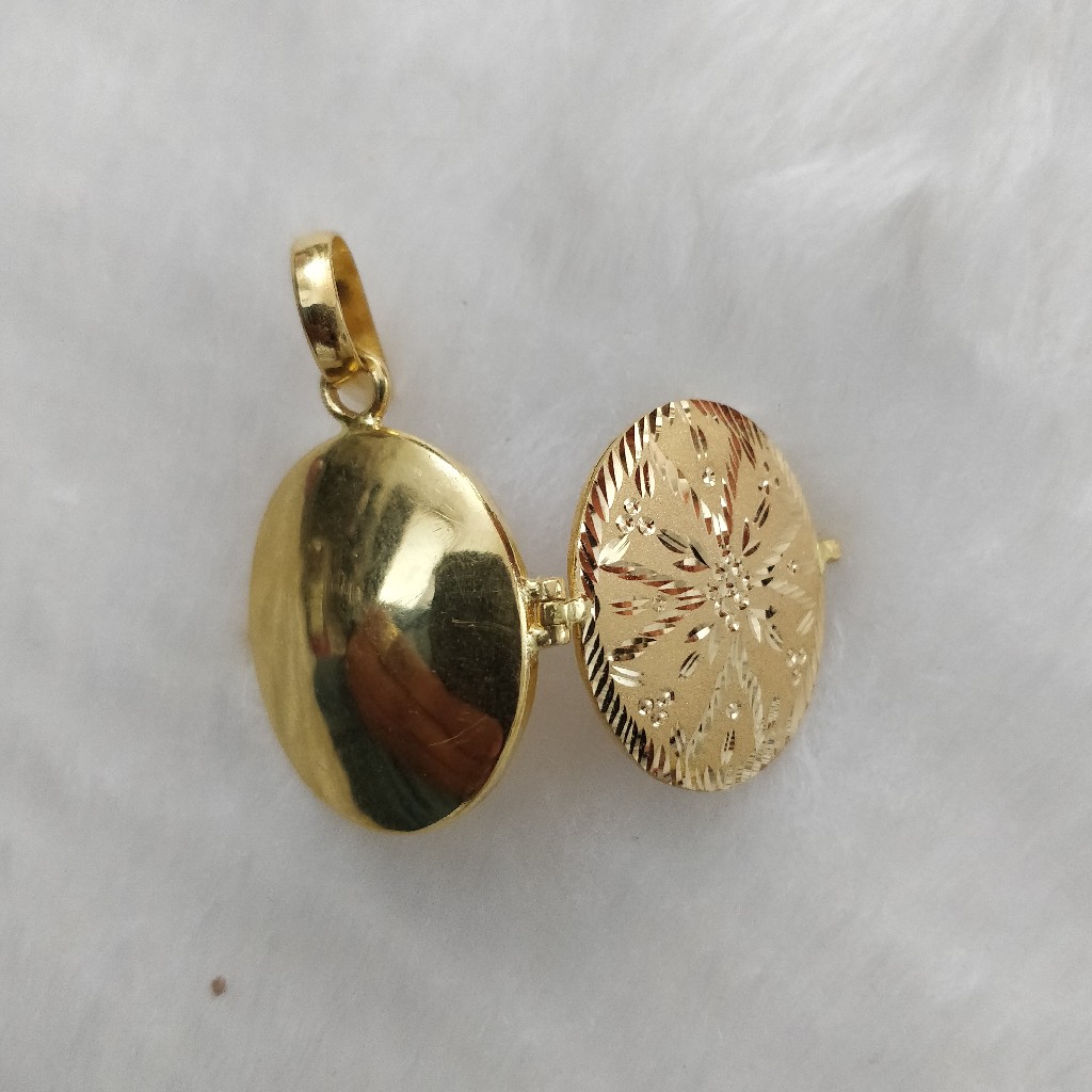 916 Gold Fancy Gent's Dabbi Pandal in oval shape - Image 2
