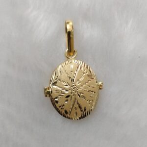 916 Gold Fancy Gent's Dabbi Pandal in oval shape