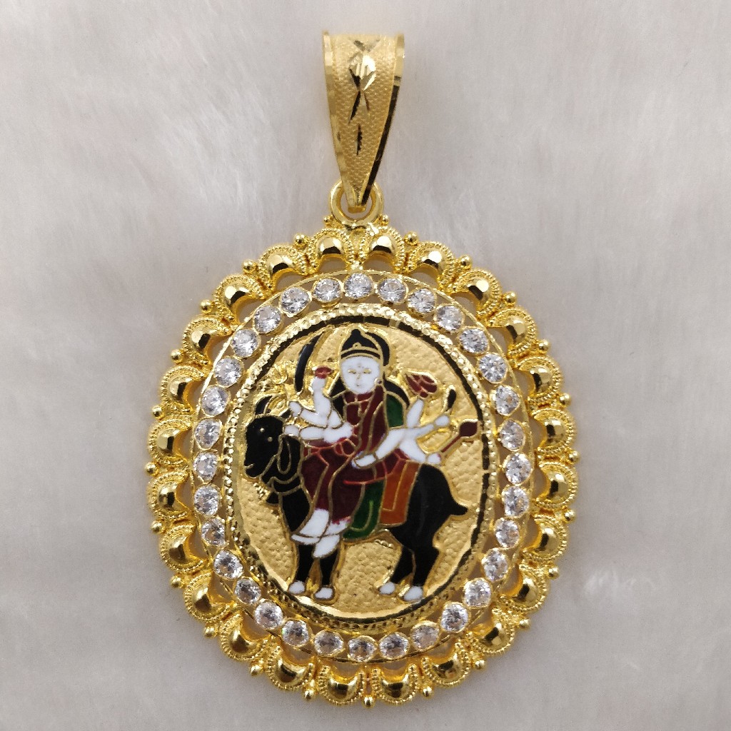 916 Gold Fancy Gent's Meladi Maa Pendant