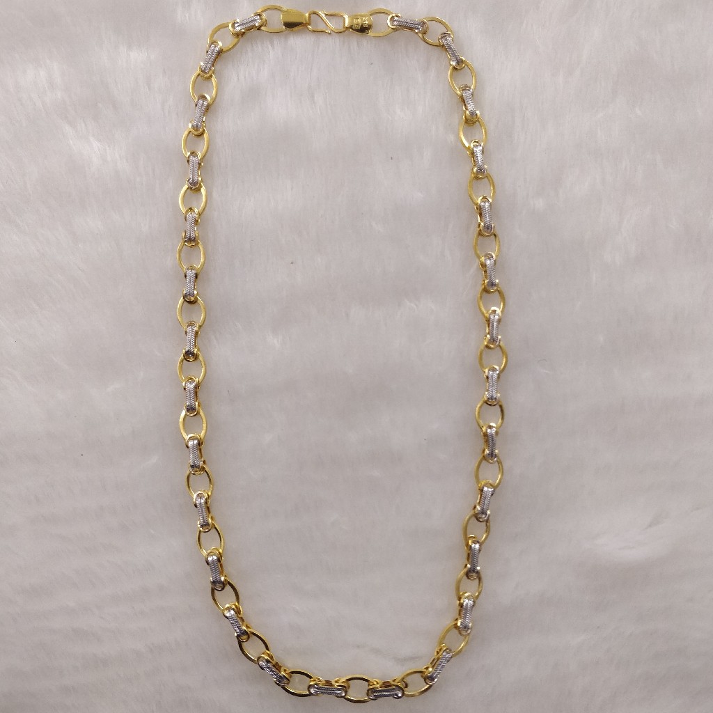 916 Gold Fancy Gent's Italian chain - Image 2