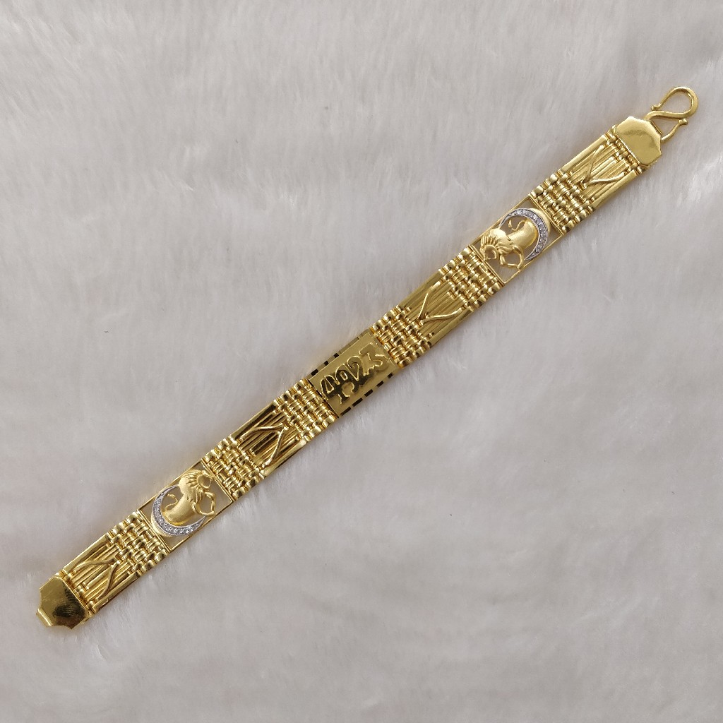 916 Gold Fancy Gent's King's Bracelet