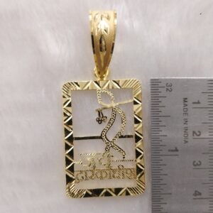 916 Gold Fancy Gent's Krishna Theme Pendant