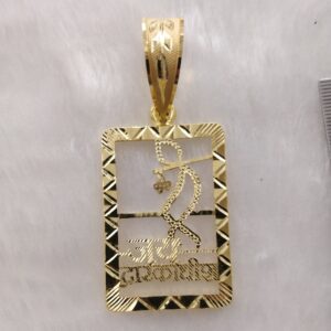 916 Gold Fancy Gent's Krishna Theme Pendant