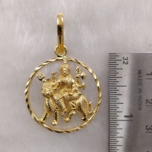 916 Gold Fancy Gent's Ambaji Maa Pendant