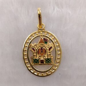 916 Gold Fancy Aksharderi Pendant