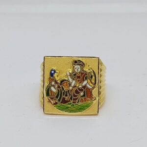 916 Gold Fancy Gent's Vahanvati Maa Ring