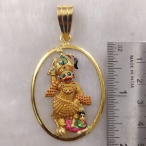 916 Gold Fancy Gent's Kastbhanjan Dev Pendant