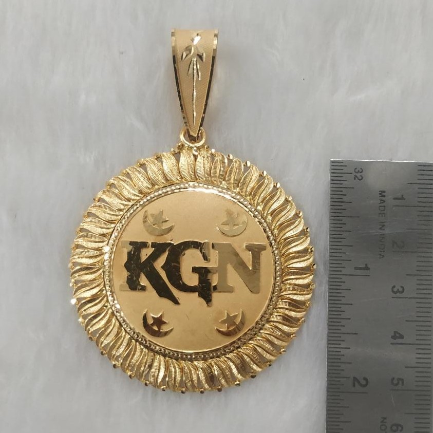 916 Gold Fancy Gent's Pendant - Image 2