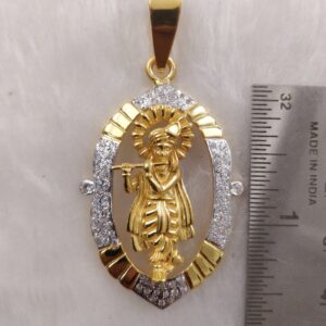 916 Gold Fancy Gent's Krishna Pendant