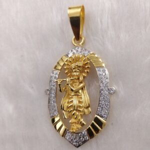 916 Gold Fancy Gent's Krishna Pendant
