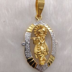 916 Gold Fancy Gent's Krishna Pendant