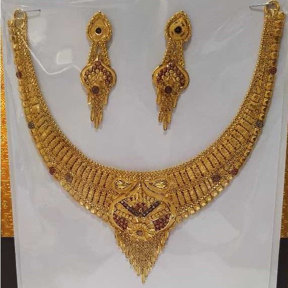 916 Antique Jadtar Gold Necklace Set