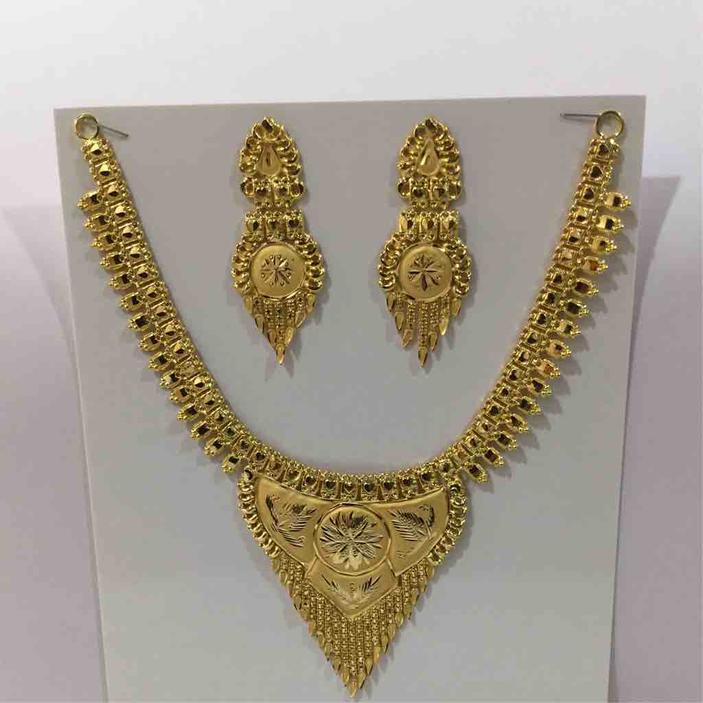 22K/916 Gold classic necklace set (w.4.25)