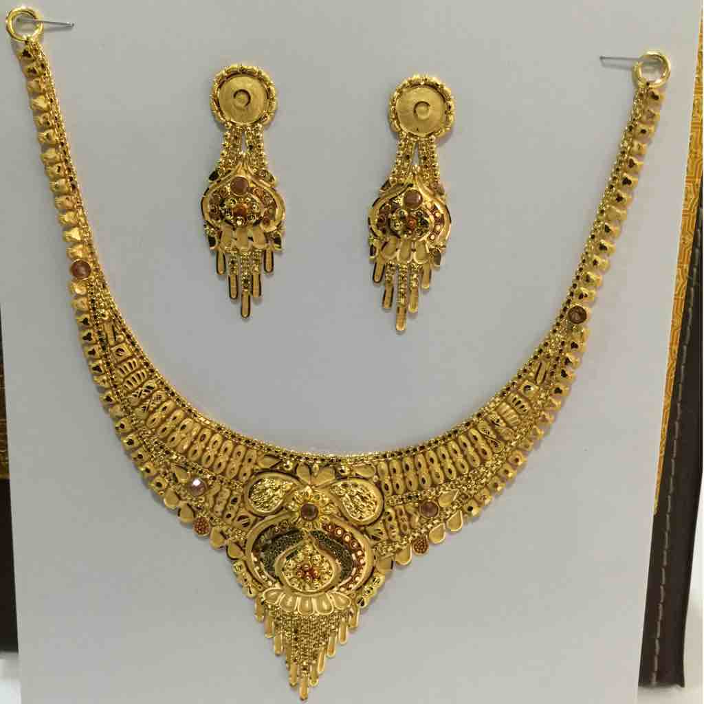 22K/916 Gold fancy necklace set (w.4.25)