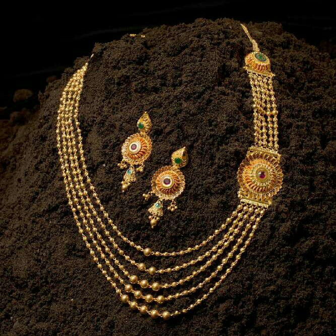 22K/916 Gold Designer Mug Mala