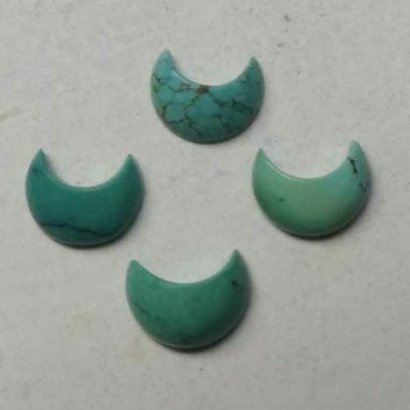 3ct half-moon swiss-blue turquoise