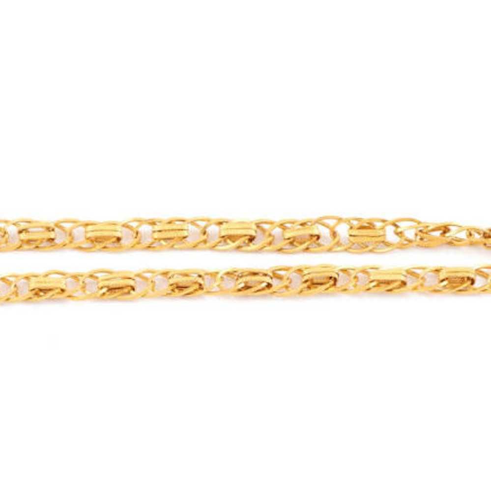 22k Gold Gents Fancy Chain