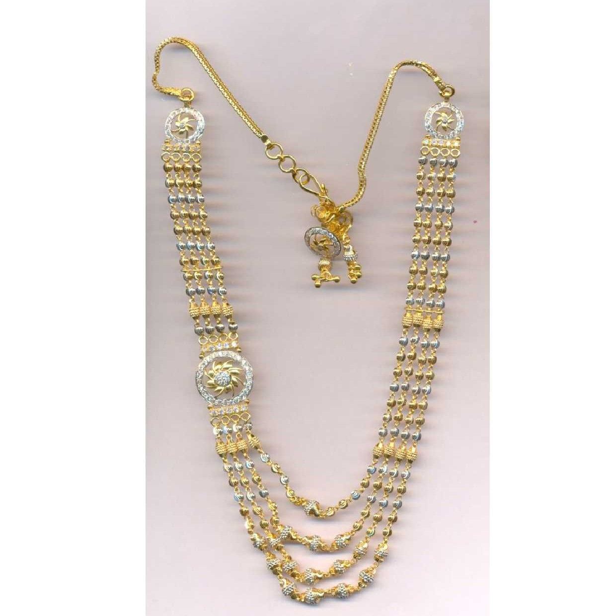 22KT Gold Ladies Antique Necklace Set Yellow