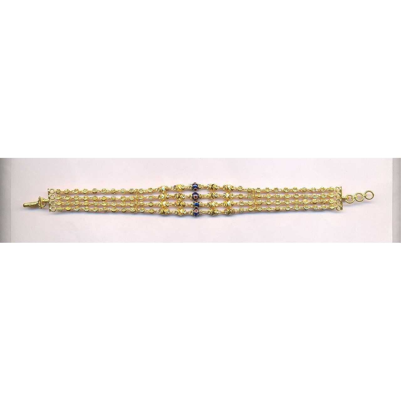 22KT Gold Ladies Indian Vertical Bracelet