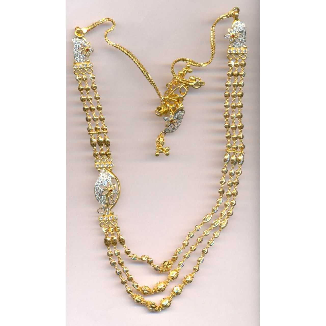22KT Gold Fancy Ladies Indian Necklace Set