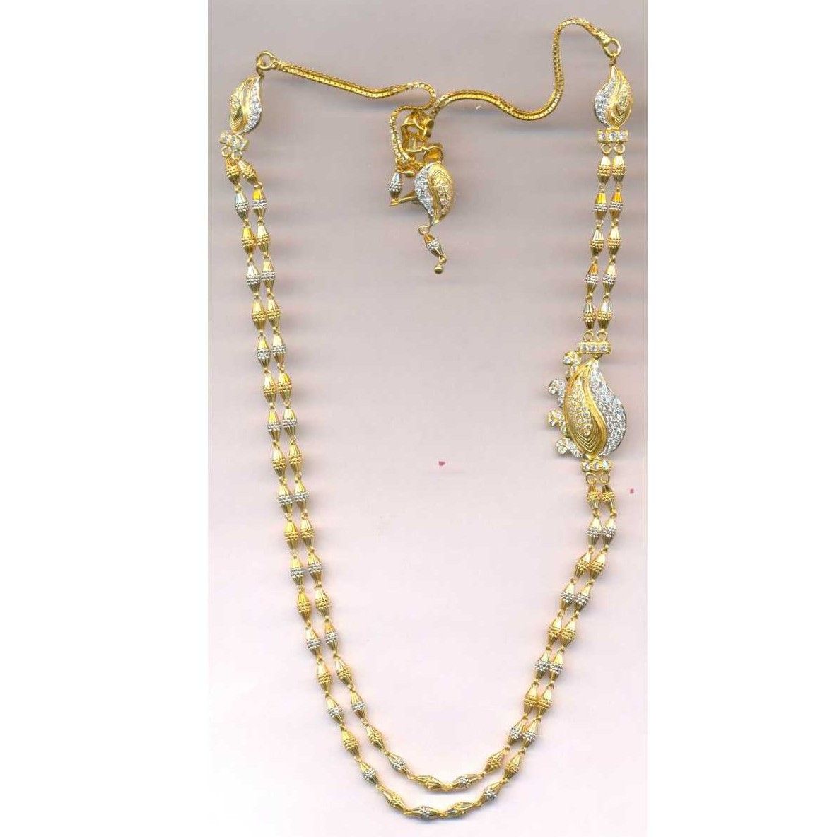 22KT Gold Ladies Fancy Indian Necklace Set