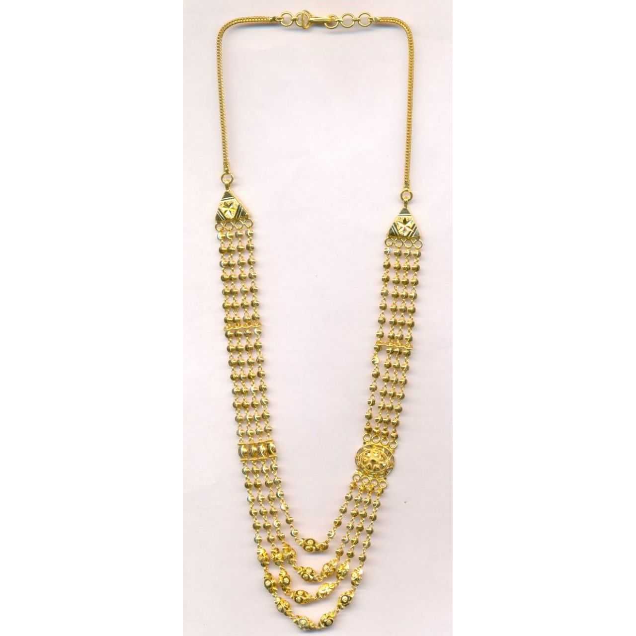 22KT Gold Ladies Vertical Necklace