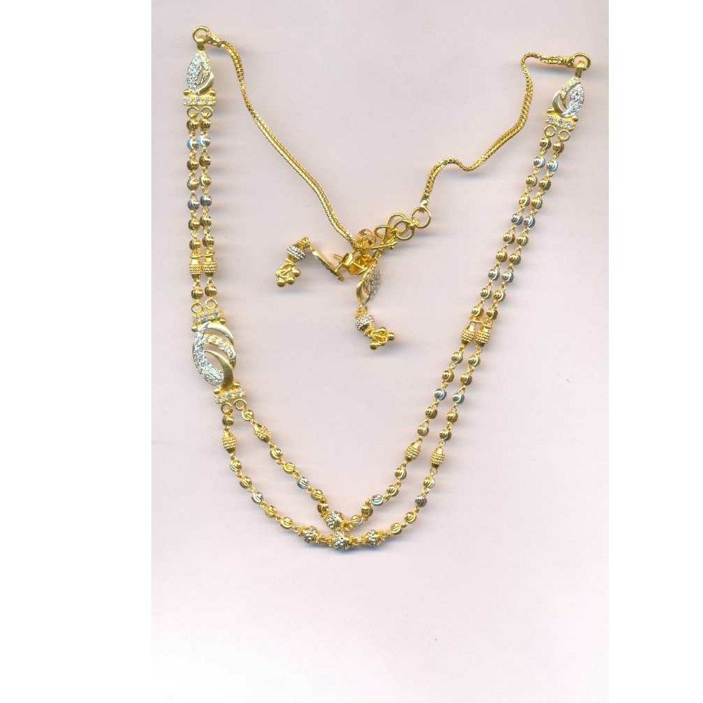 22KT Gold Vertical Necklace Set