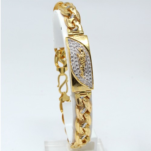 916 Gold Fancy Casting Bracelet For Men JDB-4978