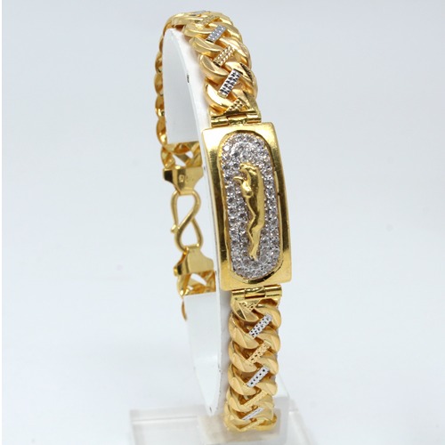 916 Gold Modern Casting Bracelet JDB-4977