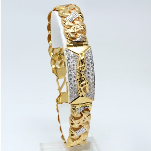 916 Gold Designer Casting Bracelet JDB-4975