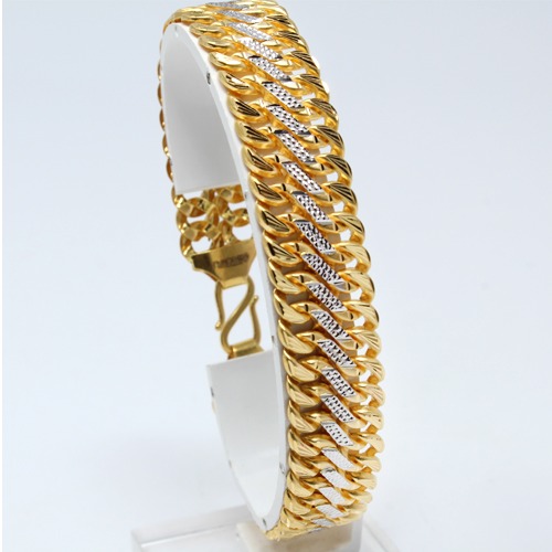 916 Gold Broad Casting Lucky Bracelet JDB-4449