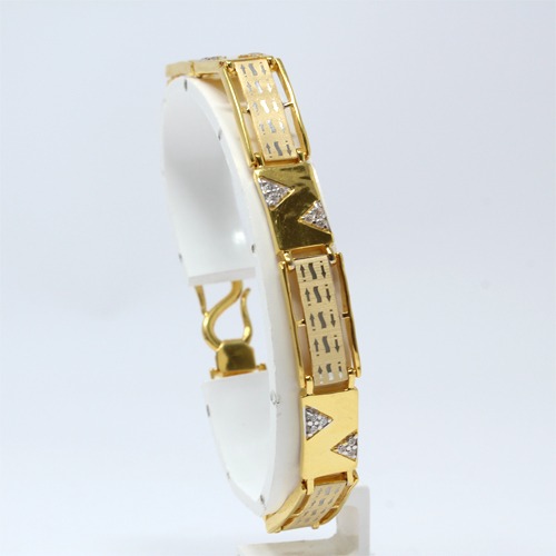 916 Gold Casting Bracelet For Men JDB-4004