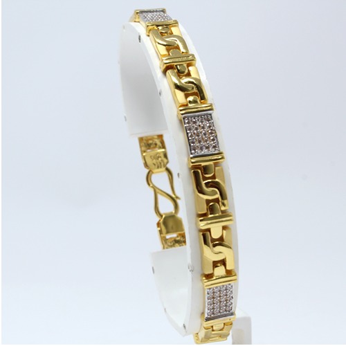 916 Gold Casting Gents Lucky Bracelet JDB-4003