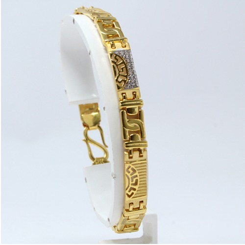 916 Gold Designer Casting Bracelet For Men JDB-3998