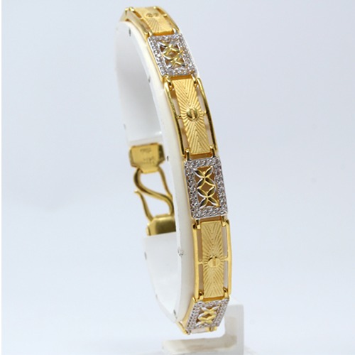22KT Gold Casting Gents Bracelet JDB-3994