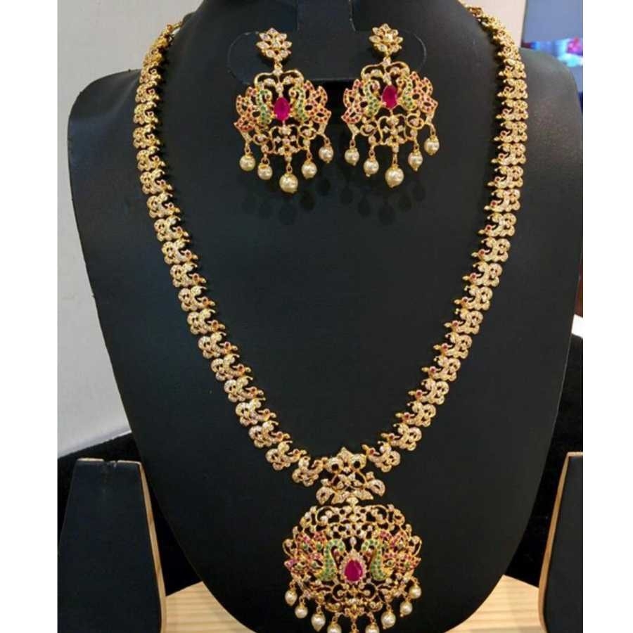 22k Gold Jadtar Necklace Set